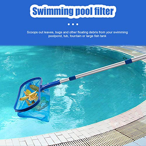 O-Kinee Recogehojas para Piscinas Profesional,Kits de Skimmer Piscinas con 1.2m Barra Telescópica para Spas, Natación, Pozos, para Piscinas Claras, Leaves Y Debris