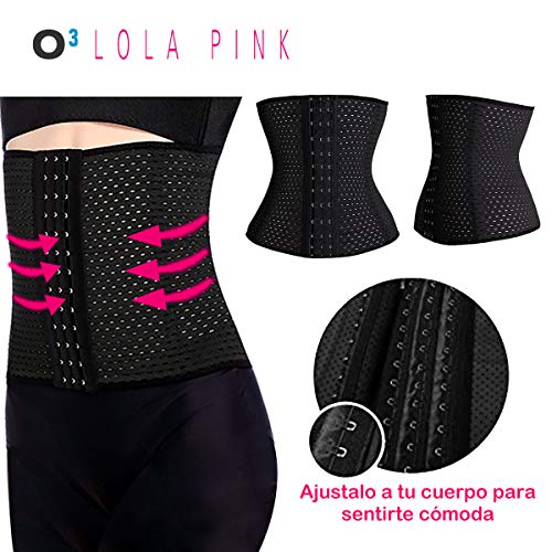 O³ Corset Reductor Adelgazante Mujer – Tallas S – XXXL | Fajas Reductoras Adelgazantes para Body Mujer Lola Pink– Fajas Colombianas Cómodas y Ligeras – Negro S/36 O³ Corset Reductor Adelgazante Mujer – Tallas S – XXXL | Fajas Reductoras Adelgazantes para Body Mujer Lola Pink– Fajas Colombianas Cómodas y Ligeras – Negro S/36