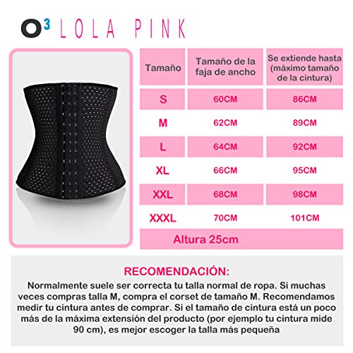 O³ Corset Reductor Adelgazante Mujer – Tallas S – XXXL | Fajas Reductoras Adelgazantes para Body Mujer Lola Pink– Fajas Colombianas Cómodas y Ligeras – Negro S/36 O³ Corset Reductor Adelgazante Mujer – Tallas S – XXXL | Fajas Reductoras Adelgazantes para Body Mujer Lola Pink– Fajas Colombianas Cómodas y Ligeras – Negro S/36
