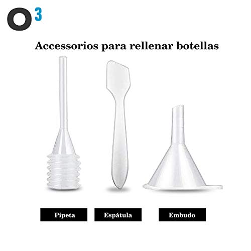 O³ Neceser Transparente para Avion - Capacidad 1 L - con 6 Contenedores De Cosméticos | Bolsa Aseo Transparente - Neceser Impermeable O³ Neceser Transparente para Avion - Capacidad 1 L - con 6 Contenedores De Cosméticos | Bolsa Aseo Transparente - Neceser Impermeable
