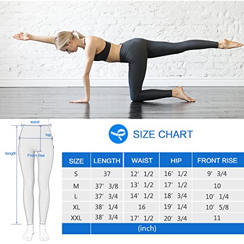 Occffy Leggings Mujer Deporte Cintura Alta Mallas Pantalones Deportivos Leggins con Bolsillos para Yoga Running Fitness y Ejercicio Oc01 (Negro, M) Occffy Leggings Mujer Deporte Cintura Alta Mallas Pantalones Deportivos Leggins con Bolsillos para Yoga Running Fitness y Ejercicio Oc01 (Negro, M)