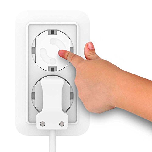 OcioDual 10x Protector Enchufe Seguridad niños Bebes schuko Europeo EU con Adhesivo Blanco OcioDual 10x Protector Enchufe Seguridad niños Bebes schuko Europeo EU con Adhesivo Blanco