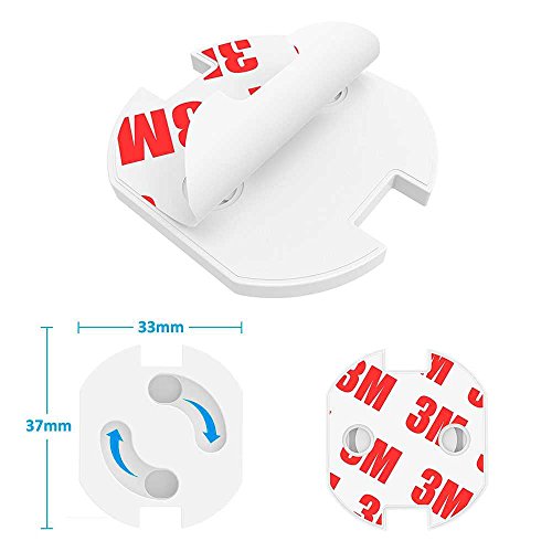 OcioDual 10x Protector Enchufe Seguridad niños Bebes schuko Europeo EU con Adhesivo Blanco OcioDual 10x Protector Enchufe Seguridad niños Bebes schuko Europeo EU con Adhesivo Blanco