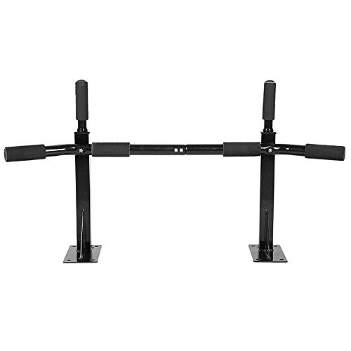 OcioDual Barra de Dominadas de Pared Elevacin Pull Up Flexiones Dorsales hasta 350Kg Negra Gym Gimnasio para el Hogar Casa Fija