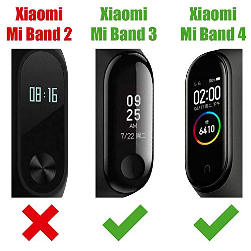 OcioDual Recambio para Pulsera Actividad Xiaomi Mi Band 4 3 Smartwatch Correa Reloj Negro