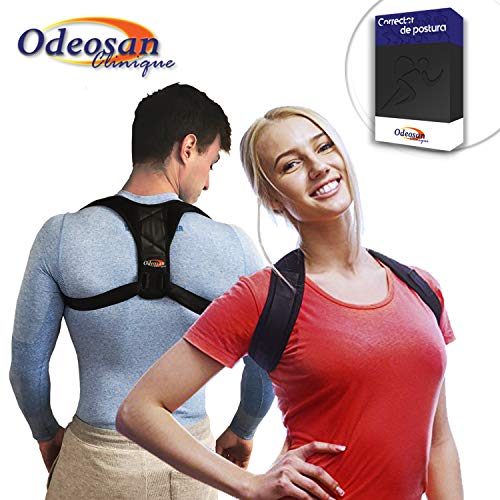 Odeosan Clinique Corrector de Postura para Espalda, Hombro y Clavícula Hombre y Mujer | Soporte Ajustable Unisex de Calidad para Mejorar Postura y Aliviar Dolor | Apoyo de Columna y Tronco Cifosis