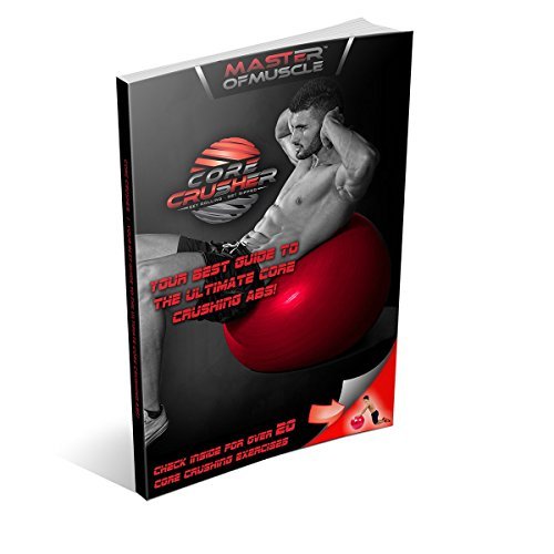 OFERTA ESPECIAL DE HOY - Pelota de Ejercicios Suiza de 65cm con pompa - La mejor para estabilidad y tonificación de sus abdominales - para CrossFitness, Yoga y Pilates - Fabricada con material anti ruptura - Incluye una guía digital gratis con más de 20 e