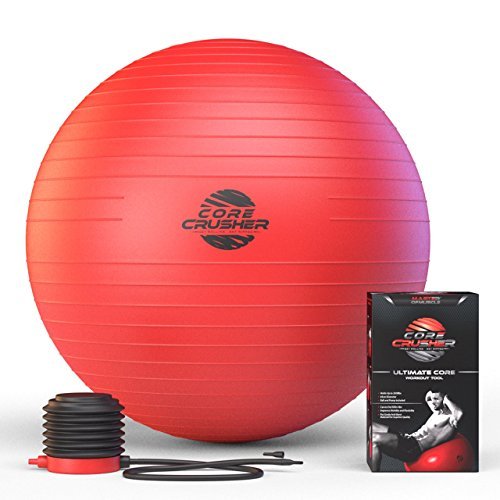 OFERTA ESPECIAL DE HOY - Pelota de Ejercicios Suiza de 65cm con pompa - La mejor para estabilidad y tonificación de sus abdominales - para CrossFitness, Yoga y Pilates - Fabricada con material anti ruptura - Incluye una guía digital gratis con más de 20 e OFERTA ESPECIAL DE HOY - Pelota de Ejercicios Suiza de 65cm con pompa - La mejor para estabilidad y tonificación de sus abdominales - para CrossFitness, Yoga y Pilates - Fabricada con material anti ruptura - Incluye una guía digital gratis con más de 20 e