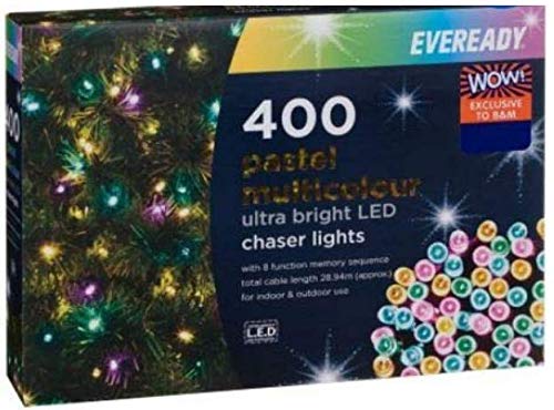 OFERTAS ONLINE OUTLET Nuevo Increíble Ultra Brillante LED Pastel Chaser Luces 400pk - Multi Perfecto para la decoración de Navidad este año OFERTAS ONLINE OUTLET Nuevo Increíble Ultra Brillante LED Pastel Chaser Luces 400pk - Multi Perfecto para la decoración de Navidad este año