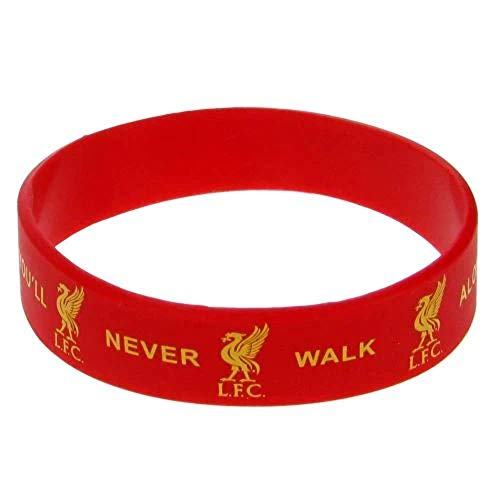 Oficial LIVERPOOL FC "YNWA" pulsera de goma de color rojo Oficial LIVERPOOL FC "YNWA" pulsera de goma de color rojo