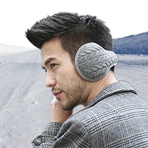 OFKPO Felpa Earmuff Caliente Unisex, para Color Sólido Mantenga Caliente Orejeras Orejeras Pareja, Gris