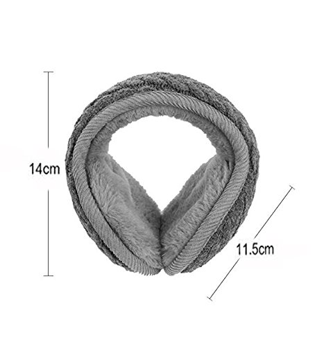 OFKPO Felpa Earmuff Caliente Unisex, para Color Sólido Mantenga Caliente Orejeras Orejeras Pareja, Gris OFKPO Felpa Earmuff Caliente Unisex, para Color Sólido Mantenga Caliente Orejeras Orejeras Pareja, Gris