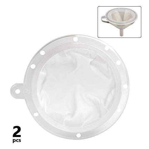 OFNMY 2pcs Filtro de Alimentos Filtro para Colador de Ensamblaje para Embudo de Cocina de 5 Pulgadas 400 Mallas + 200 Mallas