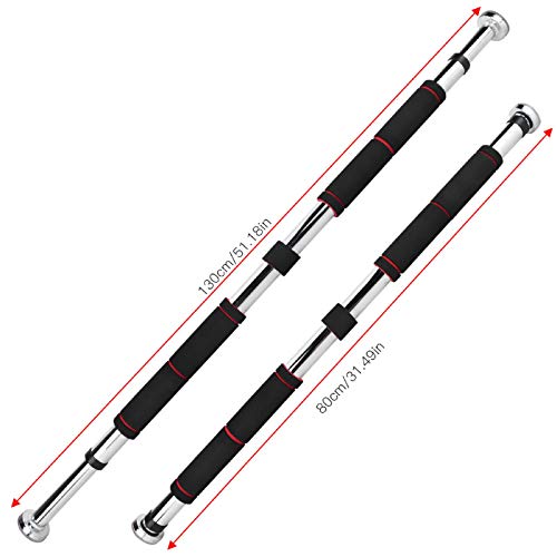 OhhGo (80-130 cm) Barra de dominadas ajustable Entrenamiento en el Hogar Barras Horizontales Barra de tracción de entrada OhhGo (80-130 cm) Barra de dominadas ajustable Entrenamiento en el Hogar Barras Horizontales Barra de tracción de entrada