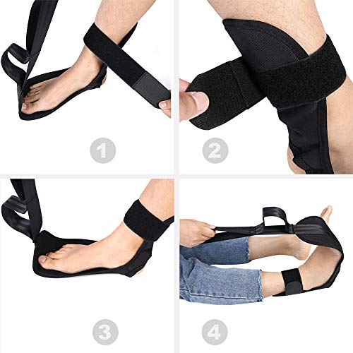 OhhGo Correa de Estiramiento de Yoga Banda de Estiramiento de Fitness de múltiples bucles para Terapia física rehabilitación Pilates Danza Gimnasia Negro OhhGo Correa de Estiramiento de Yoga Banda de Estiramiento de Fitness de múltiples bucles para Terapia física rehabilitación Pilates Danza Gimnasia Negro