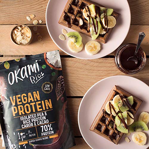 Okami Bio | Proteina De Guisante, Arroz, Cacao Y Algarroba | Proteína Vegana | Incrementa la Energía | 500gr.
