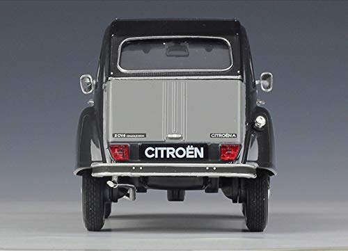 OKMIJN Truckks 1:24 Citroen 2Cv 6 Charleston Modelo De Coche De Aleación De Simulación De Coche Clásico (Color: Gris)