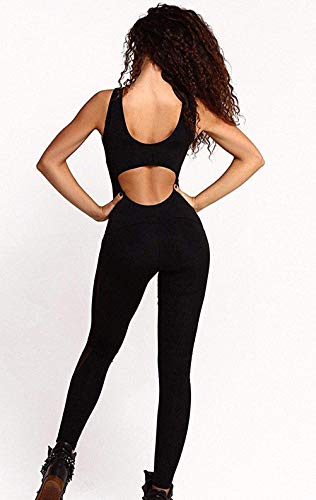 Okwin Las Mujeres Sin Mangas De Malla Negro Pantalones De Deporte Mosaico De Yoga Mono Sin Espalda Okwin Las Mujeres Sin Mangas De Malla Negro Pantalones De Deporte Mosaico De Yoga Mono Sin Espalda