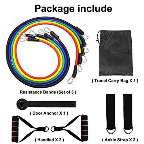 OldPAPA Bandas de Resistencia, 11 Piezas Bandas ElĂĄsticas Fitness con Ancla de Puerta, Manijas y Correas de Tobillo para Piernas para Entrenamiento de Resistencia, Entrenamiento en el Hogar, Yoga OldPAPA Bandas de Resistencia, 11 Piezas Bandas ElĂĄsticas Fitness con Ancla de Puerta, Manijas y Correas de Tobillo para Piernas para Entrenamiento de Resistencia, Entrenamiento en el Hogar, Yoga