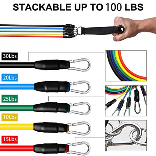 OldPAPA Bandas de Resistencia, 11 Piezas Bandas ElĂĄsticas Fitness con Ancla de Puerta, Manijas y Correas de Tobillo para Piernas para Entrenamiento de Resistencia, Entrenamiento en el Hogar, Yoga OldPAPA Bandas de Resistencia, 11 Piezas Bandas ElĂĄsticas Fitness con Ancla de Puerta, Manijas y Correas de Tobillo para Piernas para Entrenamiento de Resistencia, Entrenamiento en el Hogar, Yoga