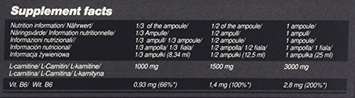 OLIMP SPORT NUTRITION Ampollas L-Carnitine 3000 Extreme Shot con Sabor Cereza - Paquete de 20 x 25 ml - Total: 500 ml