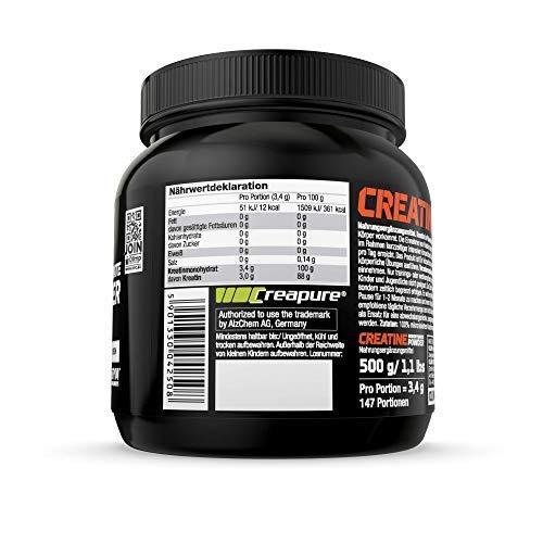 OLIMP SPORT NUTRITION Creatine Creapure Monohydrate 500 g - (El empaque puede variar)