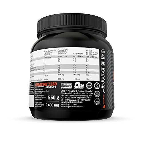 Olimp Sport Nutrition Creatine Mega Caps Creatina - 400 Cápsulas