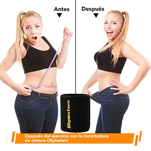 Olymstars Fajas Reductoras Adelgazantes - Faja Reductora Mujer y Hombre de Neopreno - Faja Lumbar Acelerar la Pérdida de Peso- Faja Reductora para la Quema de Grasas Efecto Sauna - Ajustable 140cm Olymstars Fajas Reductoras Adelgazantes - Faja Reductora Mujer y Hombre de Neopreno - Faja Lumbar Acelerar la Pérdida de Peso- Faja Reductora para la Quema de Grasas Efecto Sauna - Ajustable 140cm