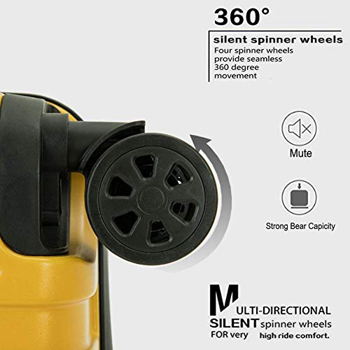 OM HOME Maleta De Viaje Mediana Equipaje De Viaje ABS+PC, Cerradura TSA Ligera Resistente (Yellow, 24 Inch 67CM) OM HOME Maleta De Viaje Mediana Equipaje De Viaje ABS+PC, Cerradura TSA Ligera Resistente (Yellow, 24 Inch 67CM)