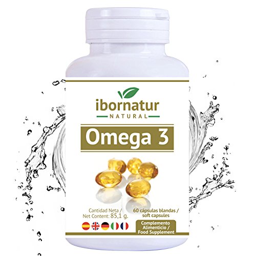 Omega 3 capsulas fish oil | Aceite de Pescado 1000 mg | Mayor pureza y frescura Gran potencia EPA DHA | Complemento alimenticio