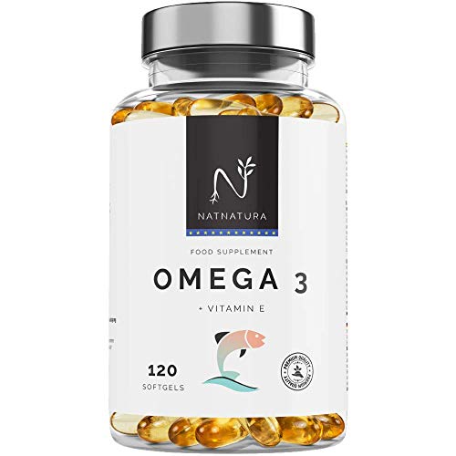 Omega 3+Vitamina E. Alta dosis de ácidos grasos Omega 3, 2000mg. Alta concentración de EPA–DHA. Efecto antiinflamatorio y antioxidante.Complemento alimenticio a base de aceite de pescado. 120 cápsulas