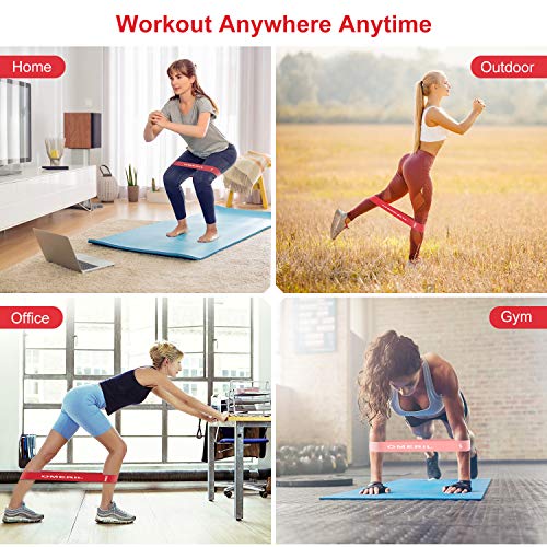 OMERIL Gomas Elasticas Fitness, Bandas Elasticas Musculación de Látex Natural, 5 Cintas Elasticas Fitness para Glúteos, Piernas, Brazos, Yoga, Pilates, Crossfit, Fuerza, Fisioterapia, Mujer y Hombre OMERIL Gomas Elasticas Fitness, Bandas Elasticas Musculación de Látex Natural, 5 Cintas Elasticas Fitness para Glúteos, Piernas, Brazos, Yoga, Pilates, Crossfit, Fuerza, Fisioterapia, Mujer y Hombre