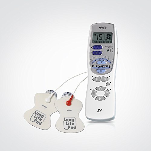 OMRON Tens E4 - Masajeador de pulso electrónico, color blanco y gris