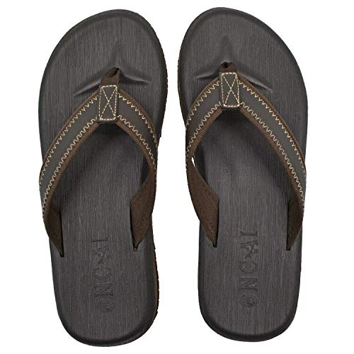 ONCAI Chanclas para Hombres Moda Sandalias Adultas Playa Piscina Vacaciones Zapatillas, Plantillas de Espuma de Yoga, Suelas de Goma Antideslizantes