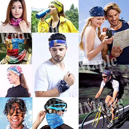 (One size, Bright color Series) - 6 PCS Seamless Multifunctional Headwear Bandana Scarf Tube Elastic Headband UV Resistance Headwrap for Running Riding Hiking Yoga Sports