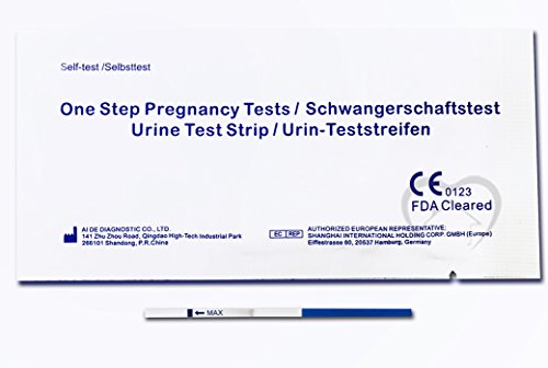 One Step - 20 Tests de Embarazo 10 mIU/ml - Nuevo Formato Económico de 2,5 mm.