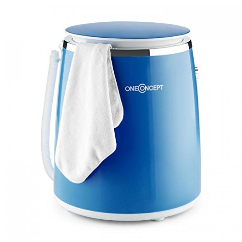 Oneconcept Ecowash-Pico - Mini Lavadora Portable, Lavadora de Camping, Función Centrifugado, Capacidad: 3,5 kg, Potencia: 380 W, Temporizador, Uso Sencillo, Recogecable, Asa Transporte, Azul Oneconcept Ecowash-Pico - Mini Lavadora Portable, Lavadora de Camping, Función Centrifugado, Capacidad: 3,5 kg, Potencia: 380 W, Temporizador, Uso Sencillo, Recogecable, Asa Transporte, Azul