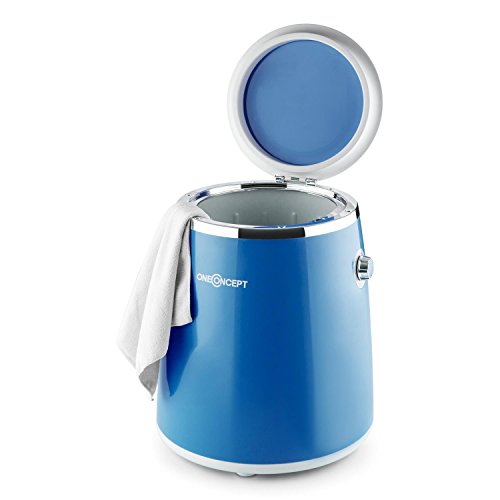 Oneconcept Ecowash-Pico - Mini Lavadora Portable, Lavadora de Camping, Función Centrifugado, Capacidad: 3,5 kg, Potencia: 380 W, Temporizador, Uso Sencillo, Recogecable, Asa Transporte, Azul Oneconcept Ecowash-Pico - Mini Lavadora Portable, Lavadora de Camping, Función Centrifugado, Capacidad: 3,5 kg, Potencia: 380 W, Temporizador, Uso Sencillo, Recogecable, Asa Transporte, Azul