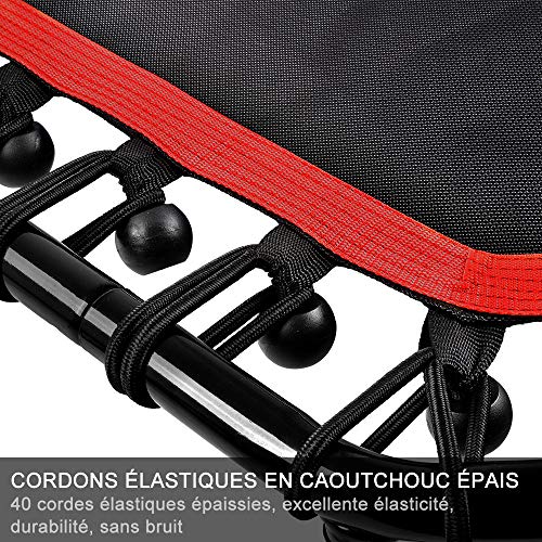 ONETWOFIT 51" Cama Elástica Silenciosa con Manubrio Ajustable, Trampolín Fitness Entrenador de Cardio Salto Rebote Bungee para Adultos OT104 ONETWOFIT 51" Cama Elástica Silenciosa con Manubrio Ajustable, Trampolín Fitness Entrenador de Cardio Salto Rebote Bungee para Adultos OT104
