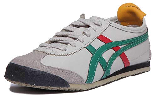 Onitsuka Tiger Mexico 66, Zapatillas de Entrenamiento Unisex Adulto, Multicolor (Birch/Green 1684), 42.5 EU