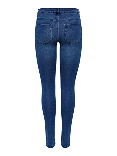 Only onlROYAL REG SKINNY JEANS PIM504 NOOS - Vaqueros Mujer, Azul (Medium Blue Denim), S (30)