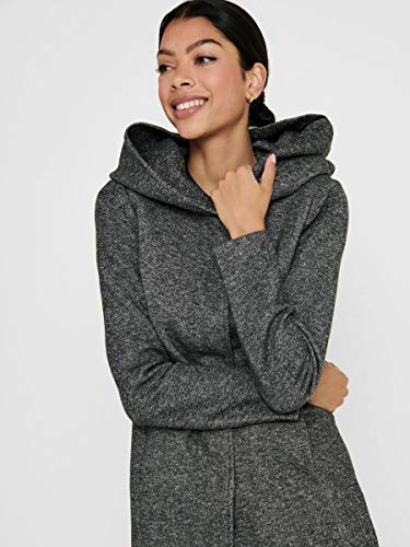 Only onlSEDONA Light Coat OTW Noos Abrigo, Gris (Dark Grey Melange), 38 (Talla del Fabricante: Medium) para Mujer