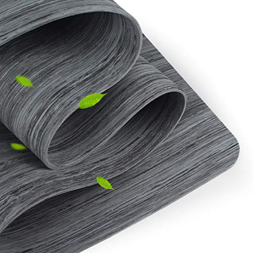 OPGB Grano Madera Yoga Mat, Eco Friendly PoE Colchoneta Ejercicio Duradero Antideslizante Acolchada Pilates Mat Venta Equipo Entrenamiento Casa meditación Gimnasia Aptitud,Grey-185 * 68 * 0.6cm OPGB Grano Madera Yoga Mat, Eco Friendly PoE Colchoneta Ejercicio Duradero Antideslizante Acolchada Pilates Mat Venta Equipo Entrenamiento Casa meditación Gimnasia Aptitud,Grey-185 * 68 * 0.6cm