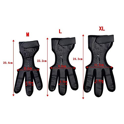 OPNIGHDYMD Guante de Tiro con Arco Protector de 3 Dedos Equipo de protección de Tiro de Cuero Adecuado para Manos Izquierda y Derecha (Size : S) OPNIGHDYMD Guante de Tiro con Arco Protector de 3 Dedos Equipo de protección de Tiro de Cuero Adecuado para Manos Izquierda y Derecha (Size : S)