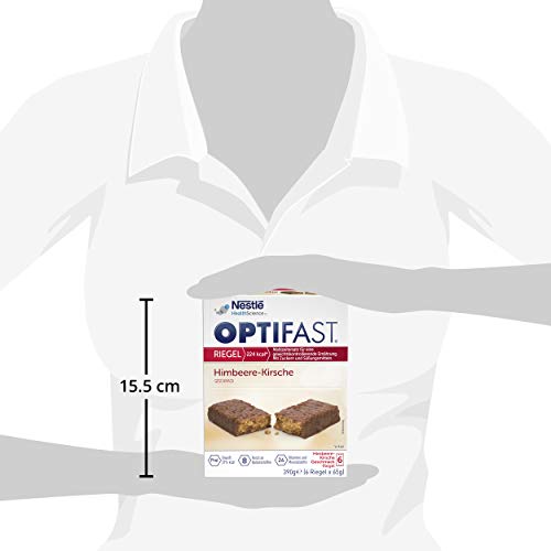 OPTIFAST Barritas Frutos Rojos - Estuche de 6 barritas de 65g cada una, sustitutivas de la comida para control de peso