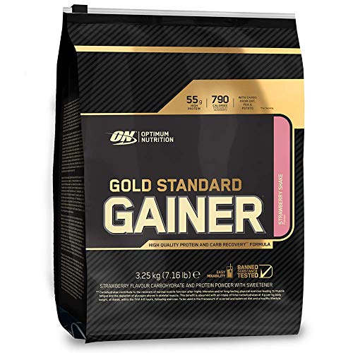OPTIMUM NUTRITION Gold Standard Gainer, Fresa - 3.25 kg OPTIMUM NUTRITION Gold Standard Gainer, Fresa - 3.25 kg