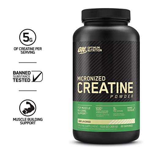 Optimum Nutrition Micronized Polvo Creatina Monohidrato sin Sabor - 317 gr