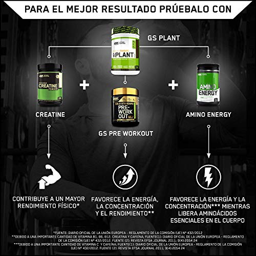 Optimum Nutrition ON 100% Plant Gold Standard, Proteína Vegana en Polvo, para Masa Muscular y Musculacion, fuente de Vitamina C y B12, Chocolate, 19 porciones, 684 g