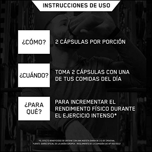 OPTIMUM NUTRITION ON Creatine 2500mg, Creatina en Cápsulas, Suplementos Deportivos de Creatina Monohidrato para Musculacion, Sin Sabor, 100 Porciones, 200 Cápsulas