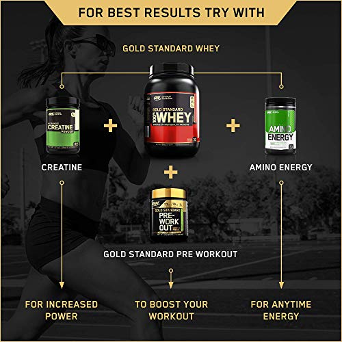 Optimum Nutrition ON Gold Standard 100% Whey Proteína en Polvo Suplementos Deportivos, Glutamina y Aminoacidos, BCAA, Fresa Deliciosa, 30 Porciones, 900 g, Embalaje Puede Variar